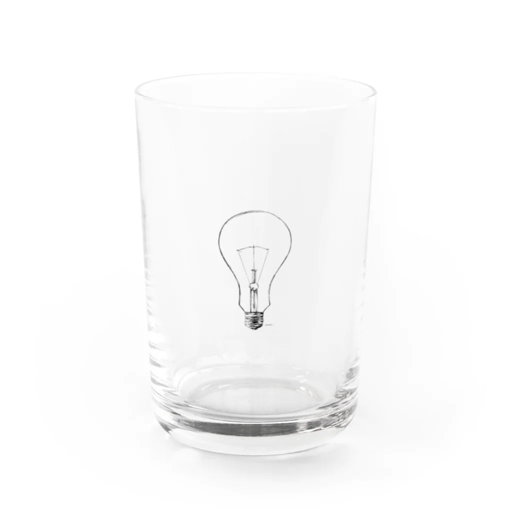 カタナシ　ウミのlight bulb Water Glass :front