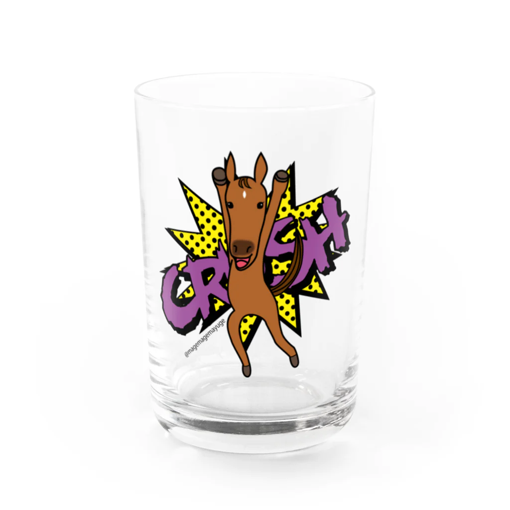 ウッチー組のあばれ馬クラッシュ Water Glass :front