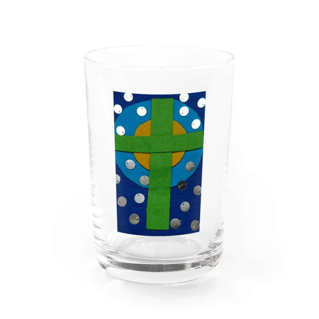 西川潤子(旧姓庄司潤子)の十字架 Water Glass :front