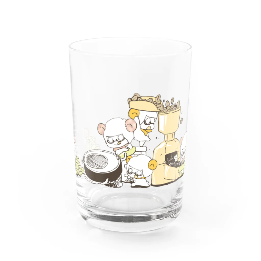 旅する#ひつじですの旅するひつじのCOFFEE Water Glass :front