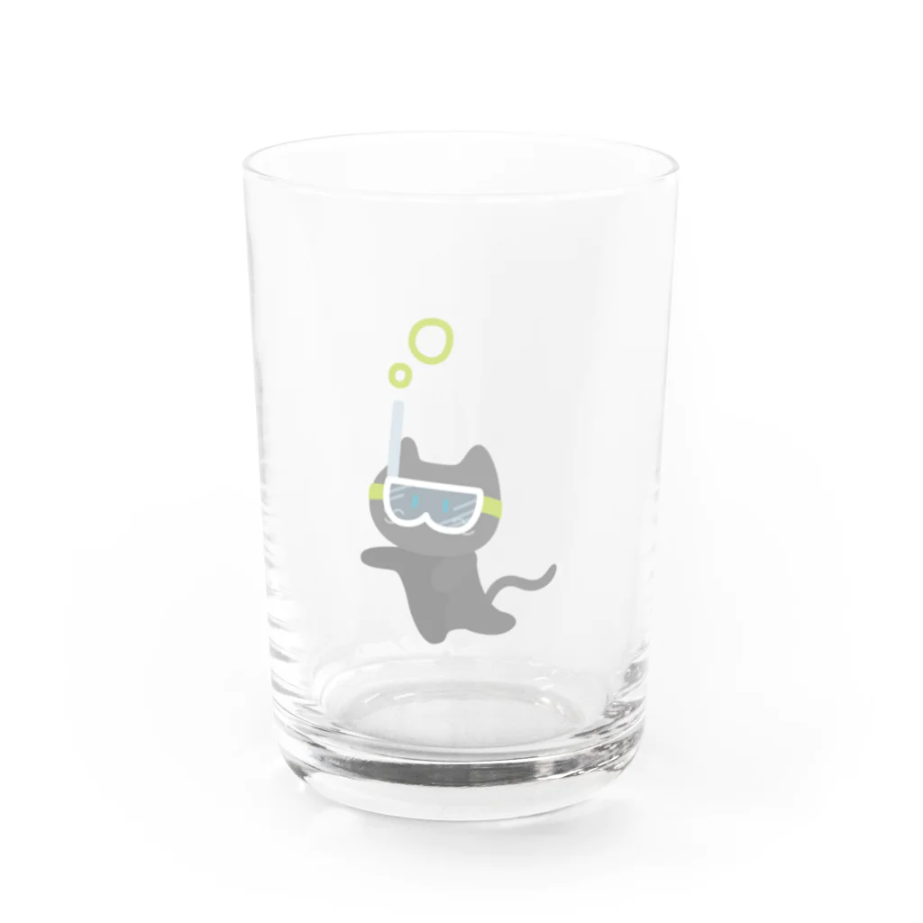 めいどいんおばけのおよげ！ねこちゃんず ロシ Water Glass :front