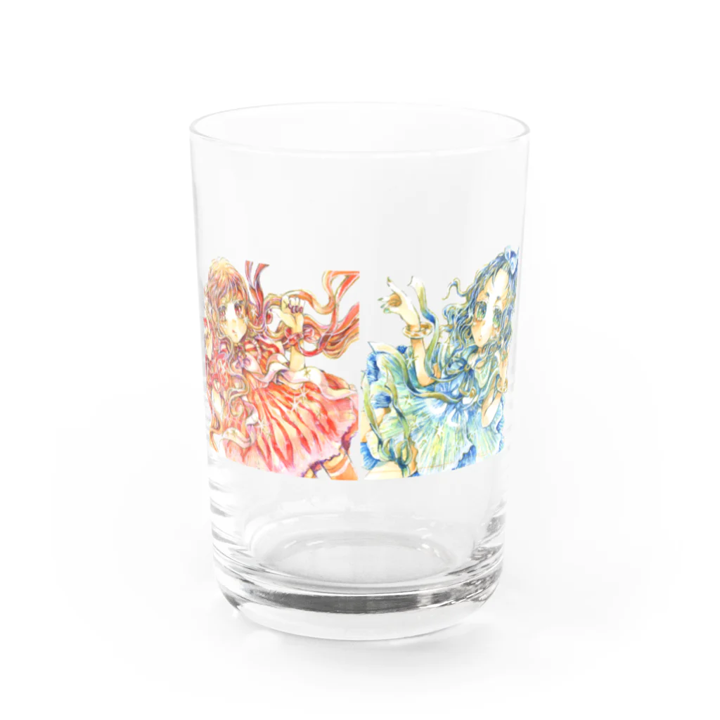 WORLDCHANGER_suzuriの赤海月・水海月 Water Glass :front