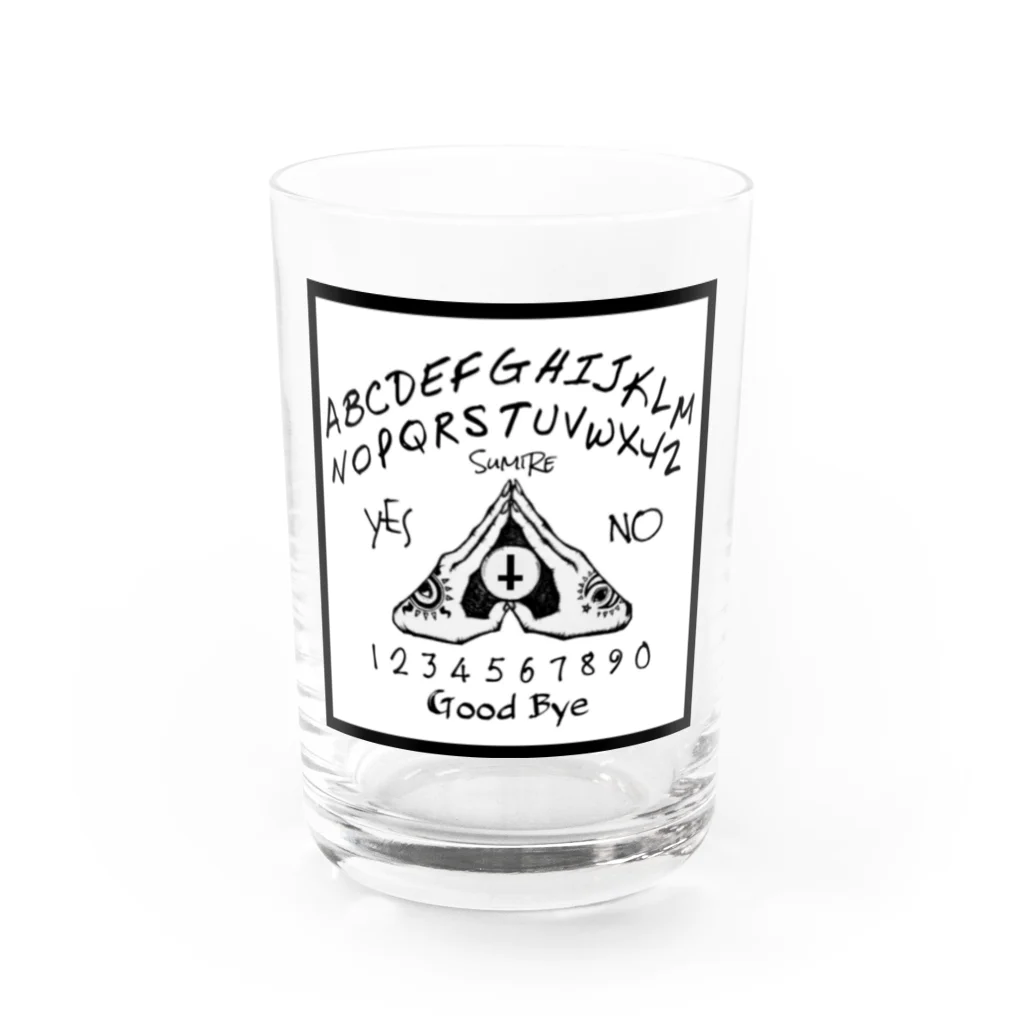 SumiReのウィジャボード　Ouija　白 Water Glass :front