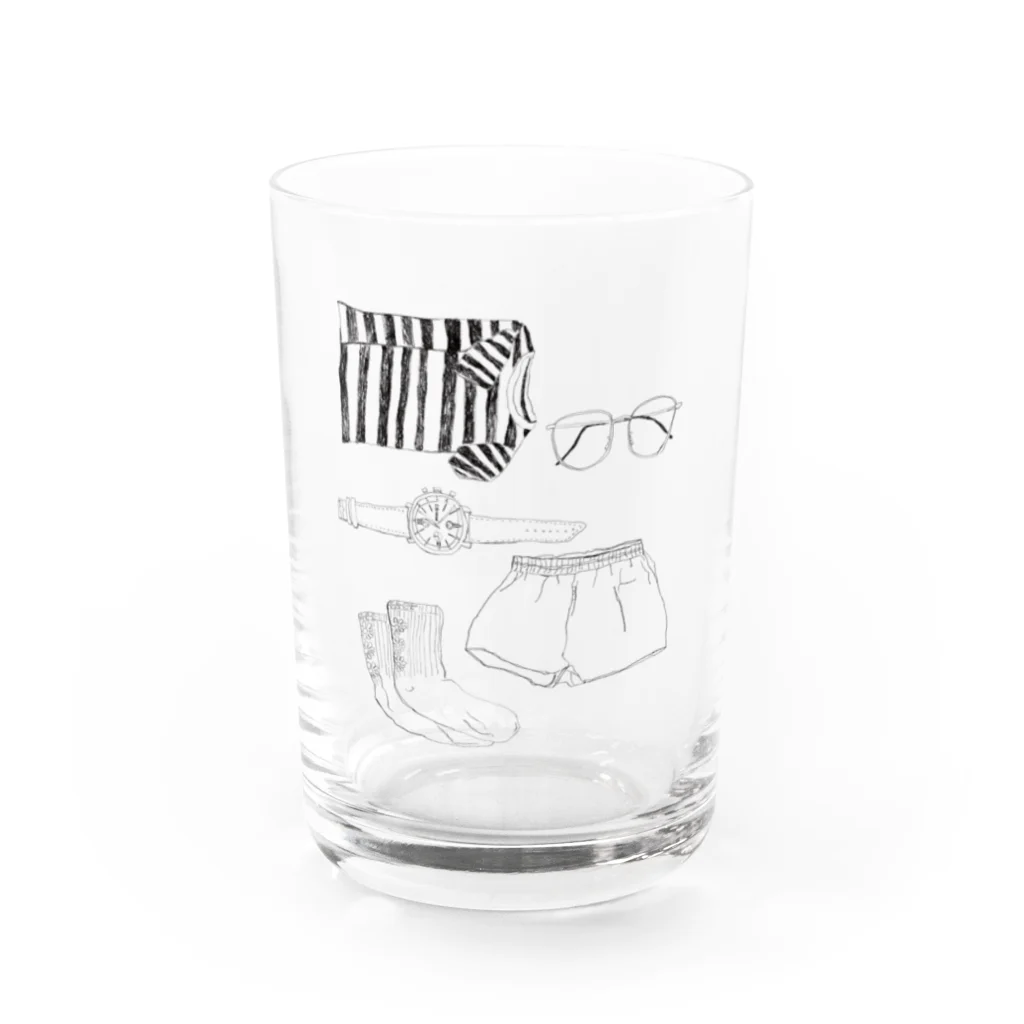 みしま あきひろのkurashi no shirushi Water Glass :front