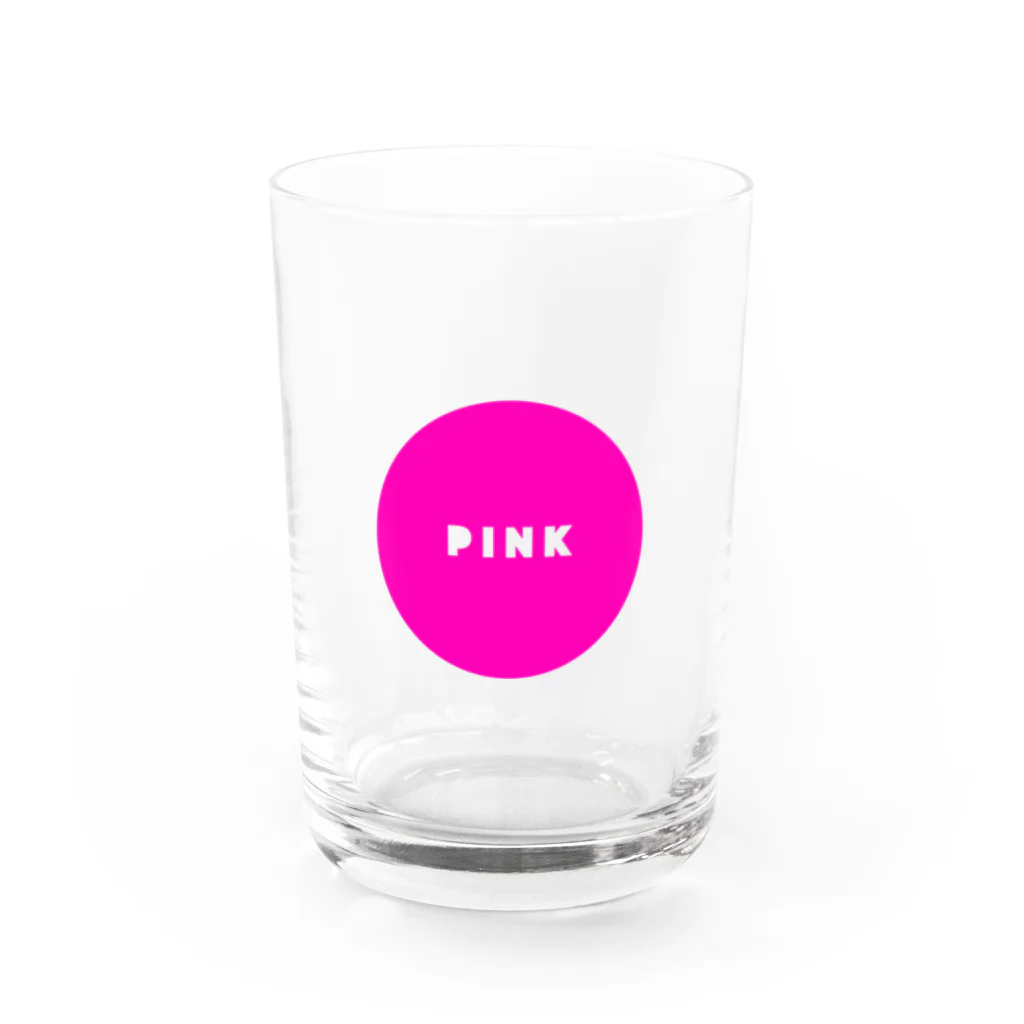 PのCIRCLE PINK. Water Glass :front