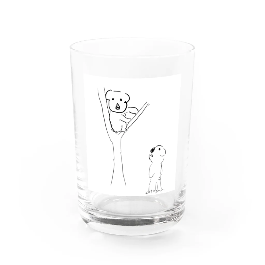 コッアーラ星人のコアラさんたち Water Glass :front