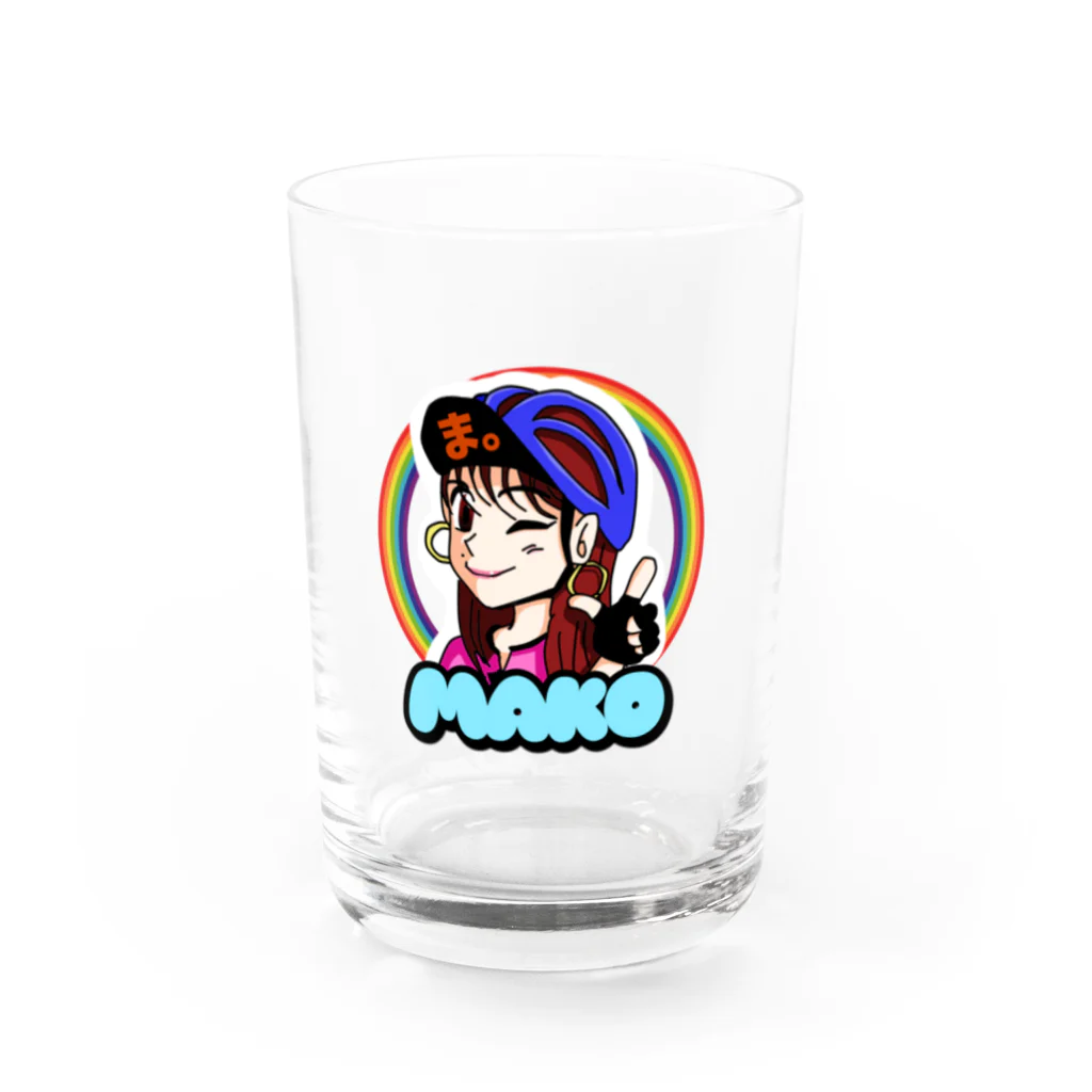 まこっさん。グッズ販売のまこっさん。 Water Glass :front