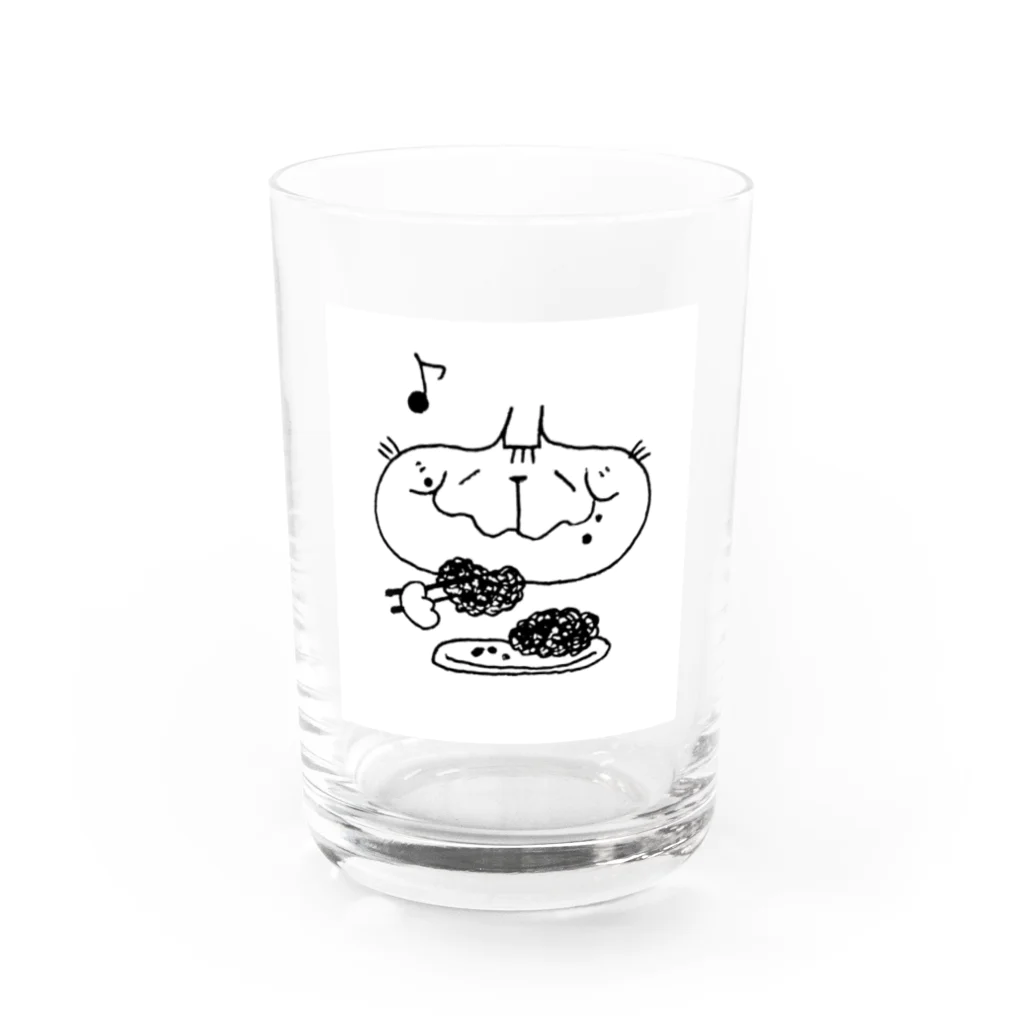 ふたごねこのふたごねこ　おはぎ Water Glass :front