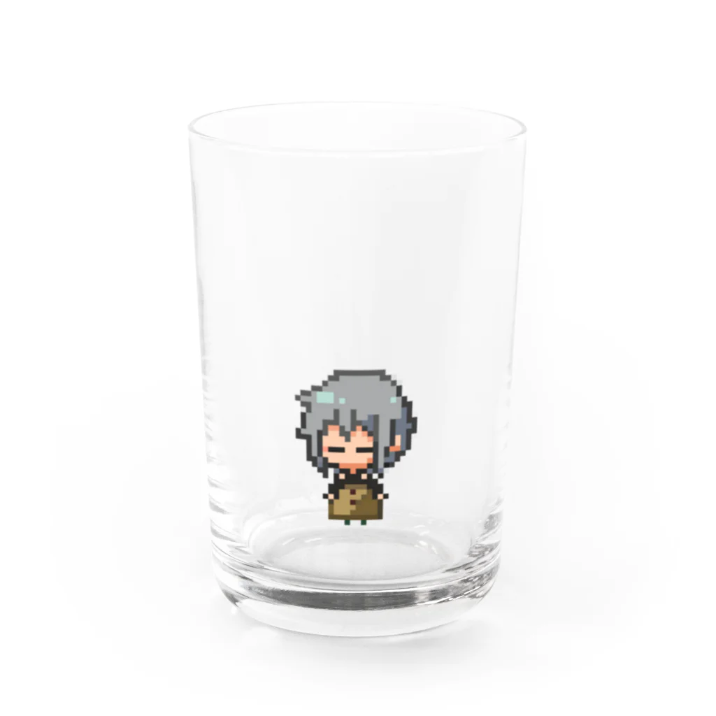 まけまけいっぱいのくろばさん Water Glass :front