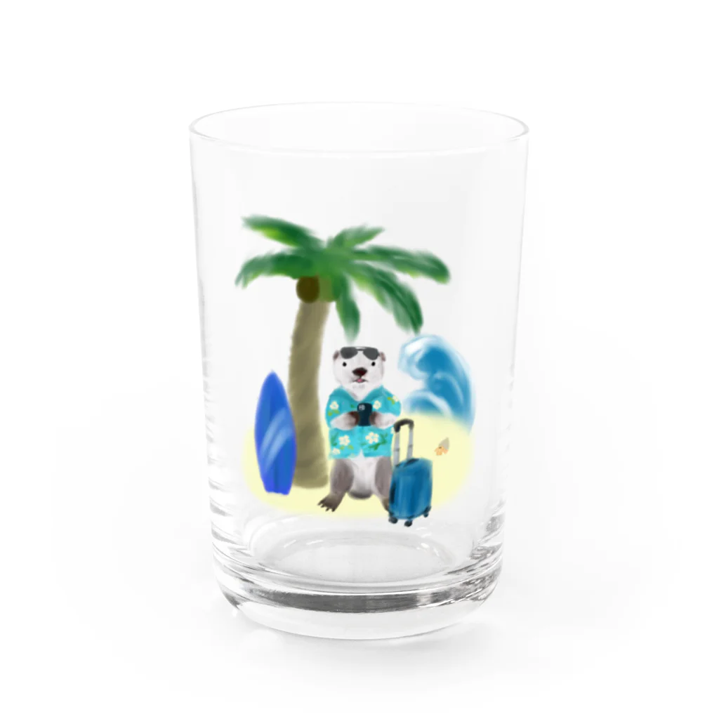 深海Factoryのトリップラッコ Water Glass :front