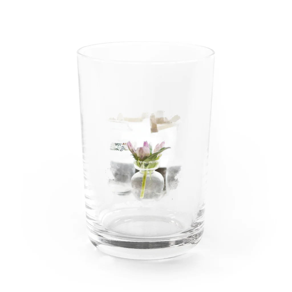 ハナゾノニスム。のりんどう Water Glass :front