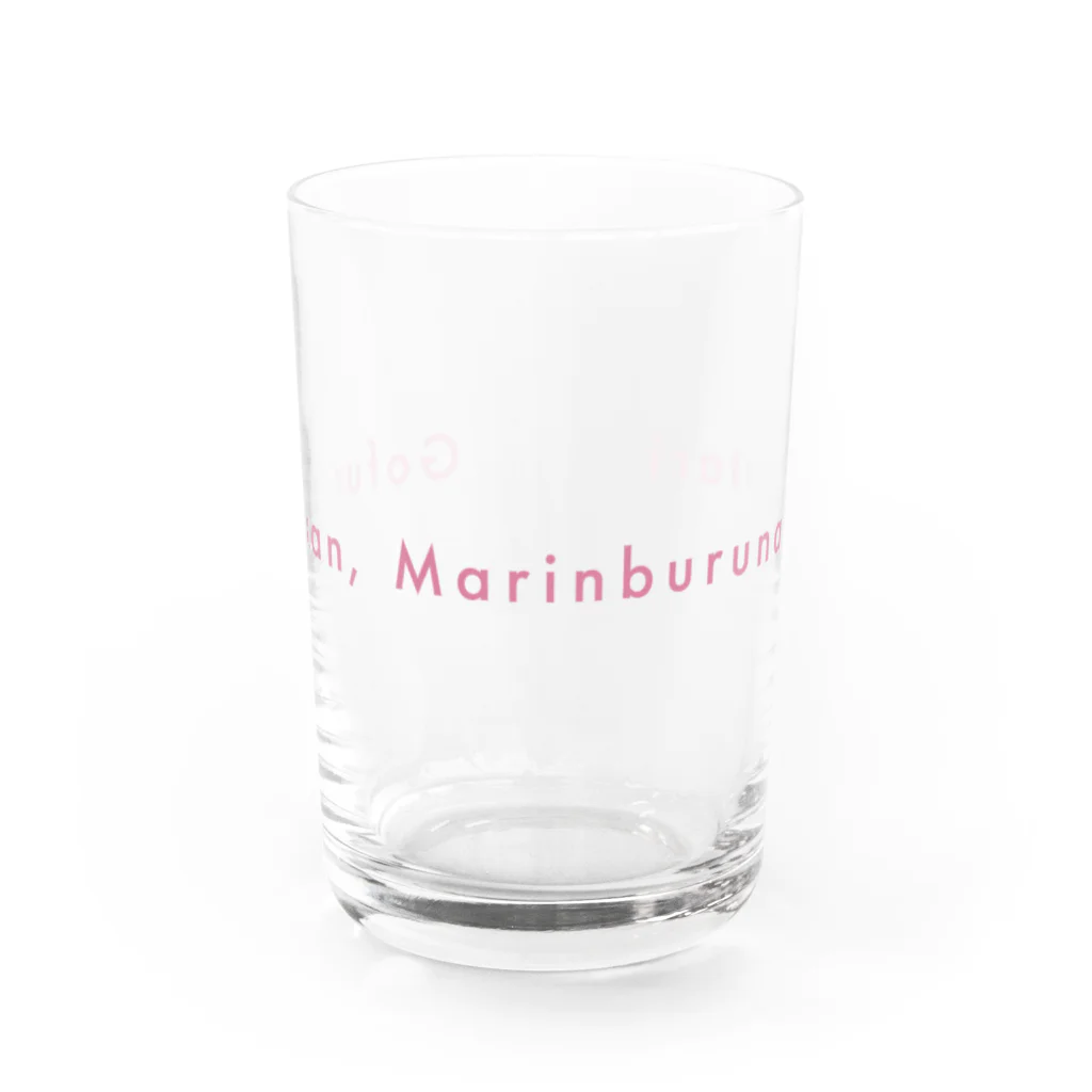 5分間、マリンブルーなふたりの５分間、マリンブルーなふたり（ピンク） Water Glass :front