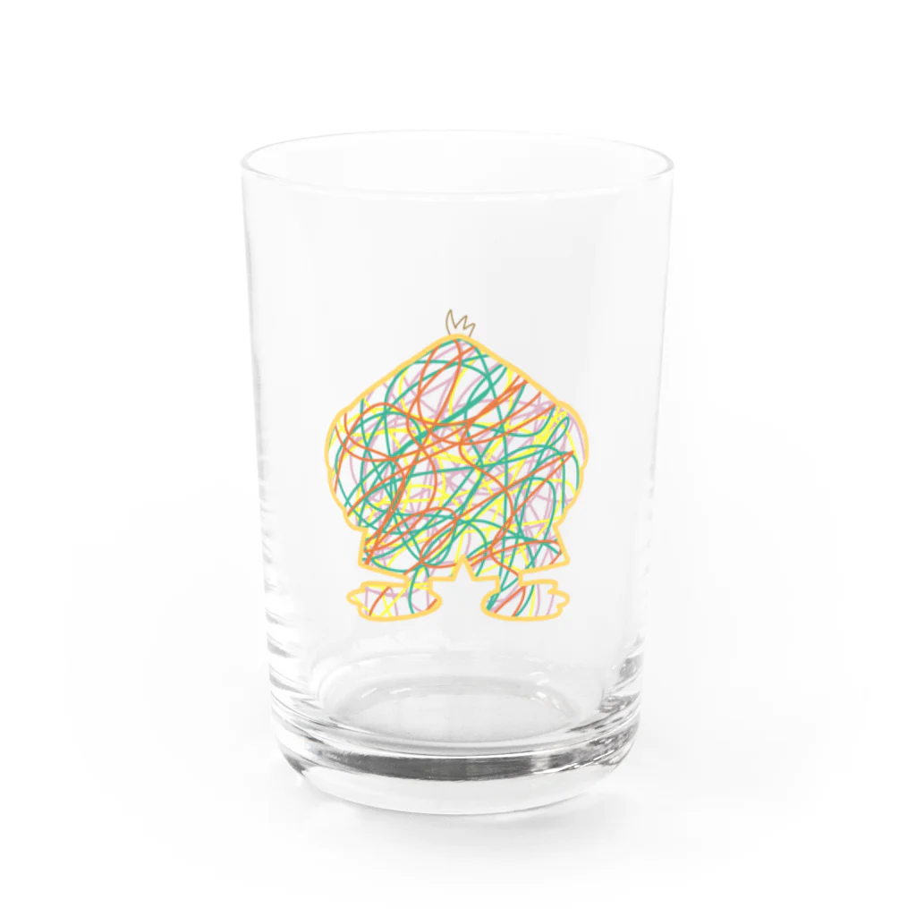 KURUMIMISHOPのロッキ・チャン シルエットモザイク Water Glass :front