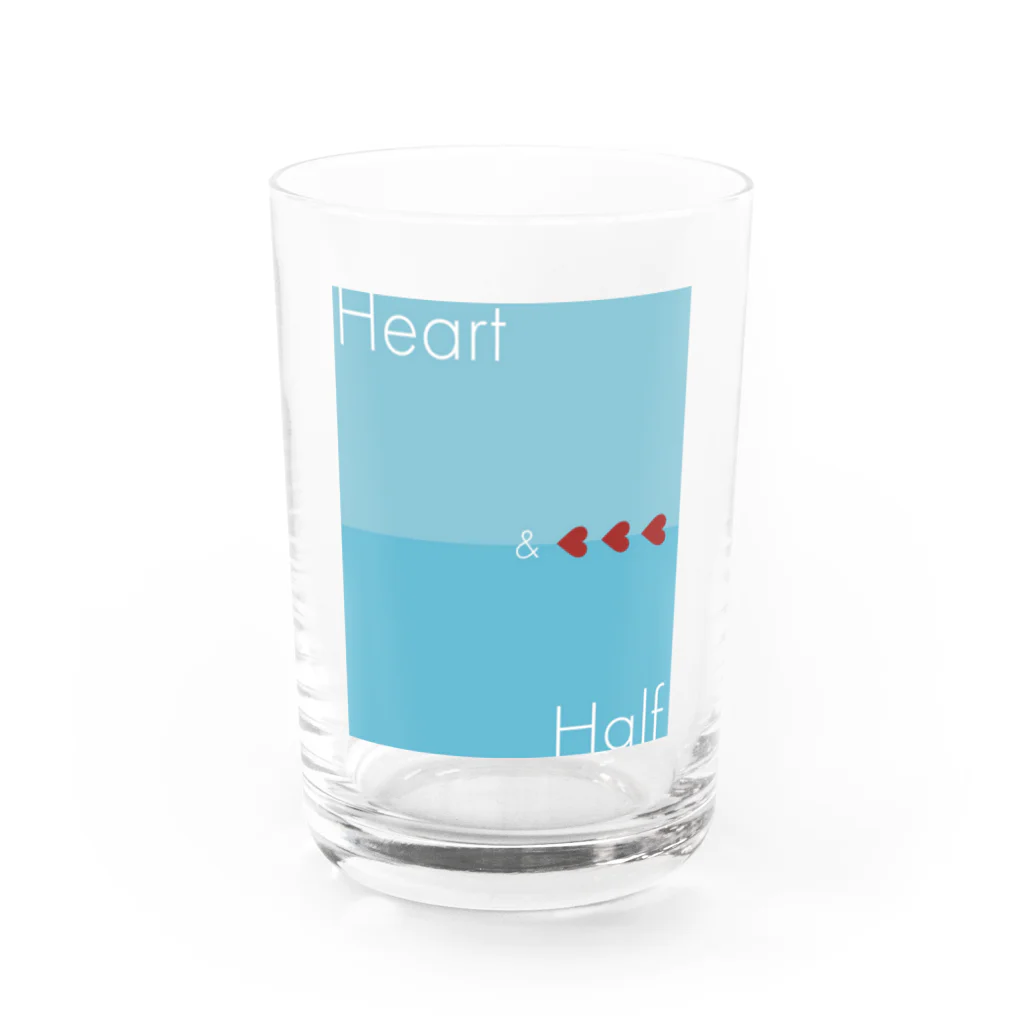 yukaina_yukariのHeart & Half ハート Water Glass :front