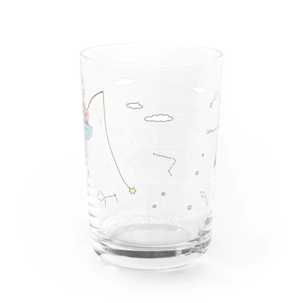 ささはらけいこのナンテコッタさんの星つりグラス Water Glass :front