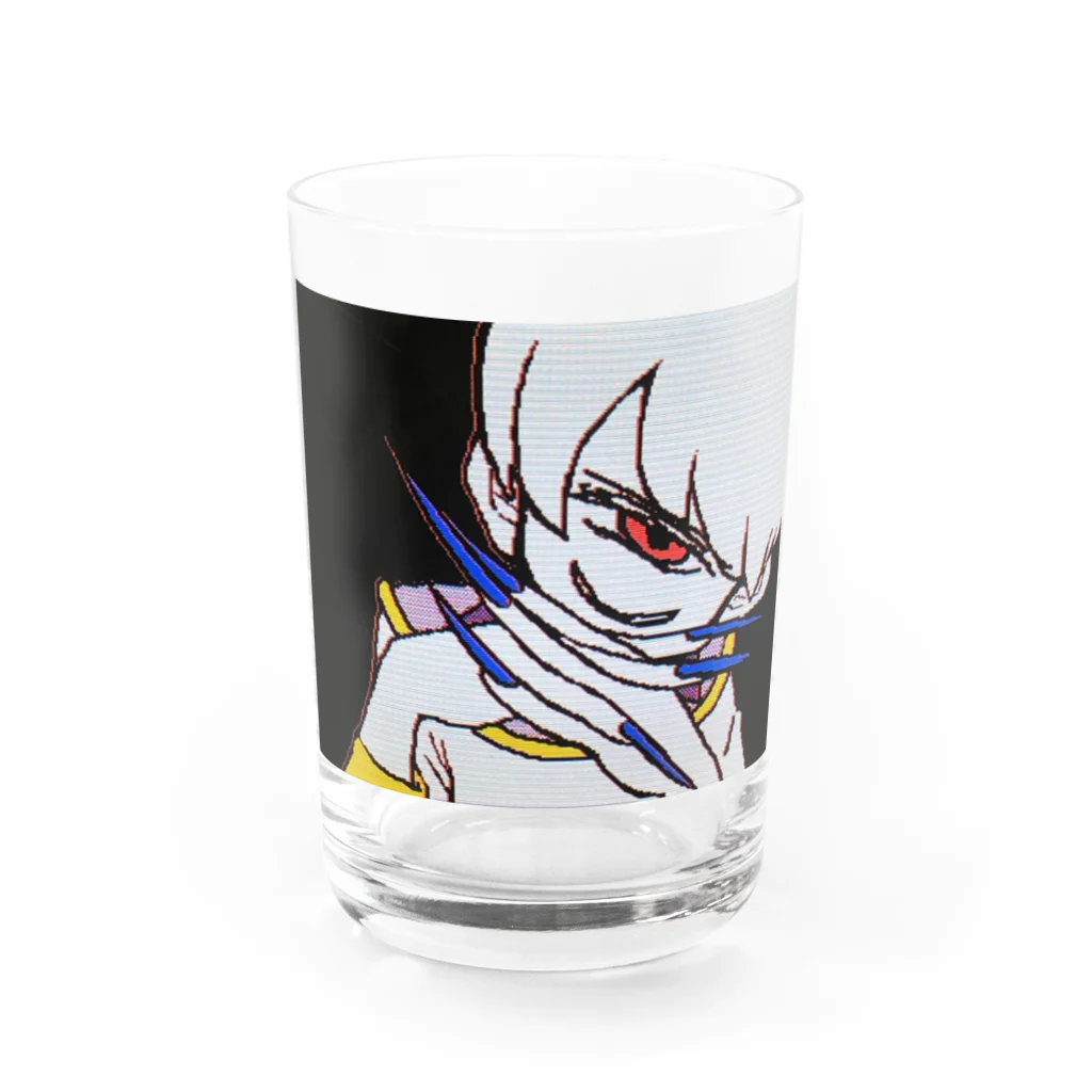 夜間飛行の単眼くん Water Glass :front