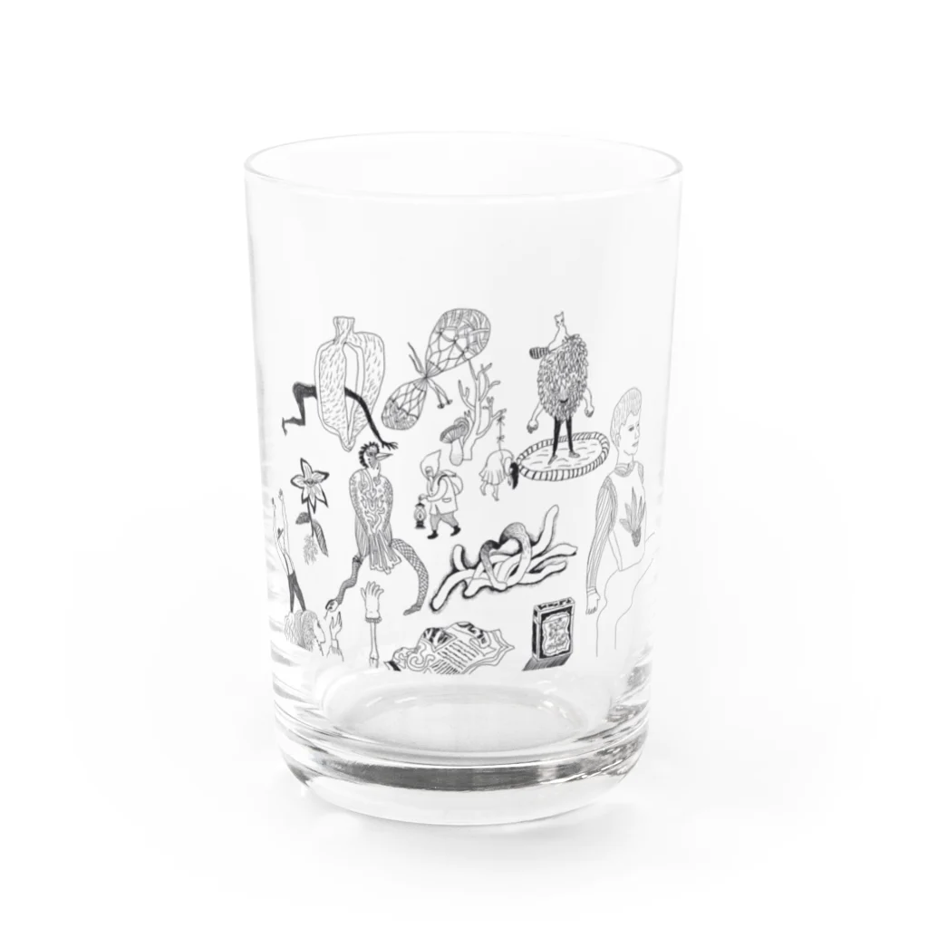 Omas Ladenのちょっと変な生き物たち Water Glass :front