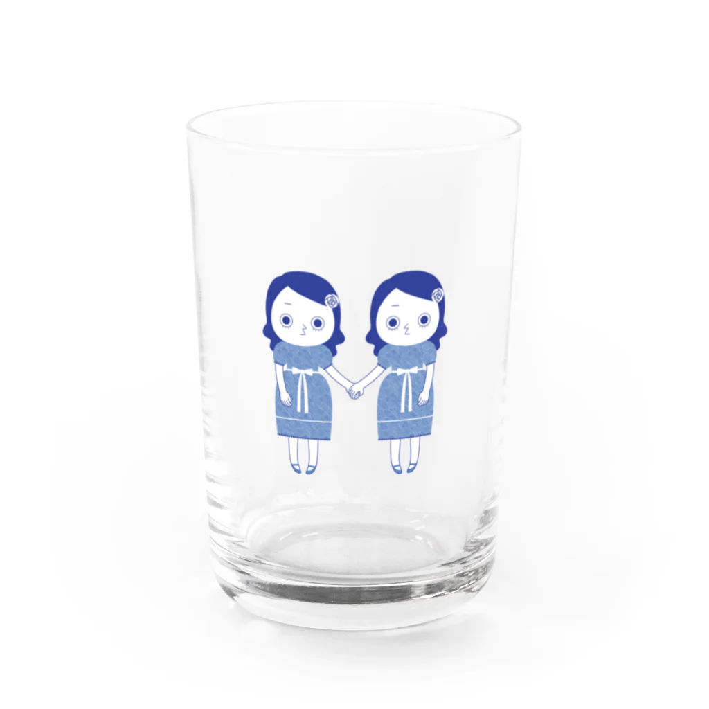 榎本はいほのなかよしふたごちゃん Water Glass :front