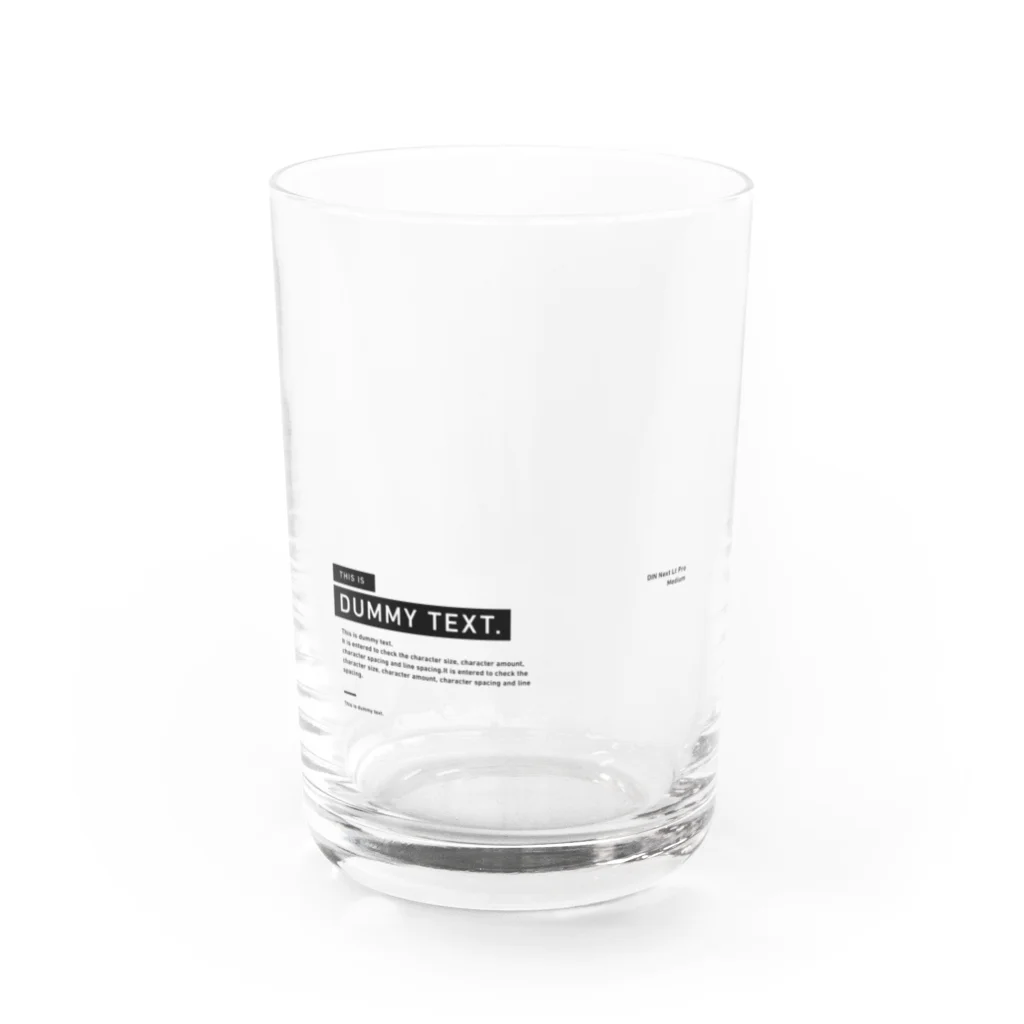 This is DUMMY TEXTのDUMMY TEXT. - untitled Water Glass :front