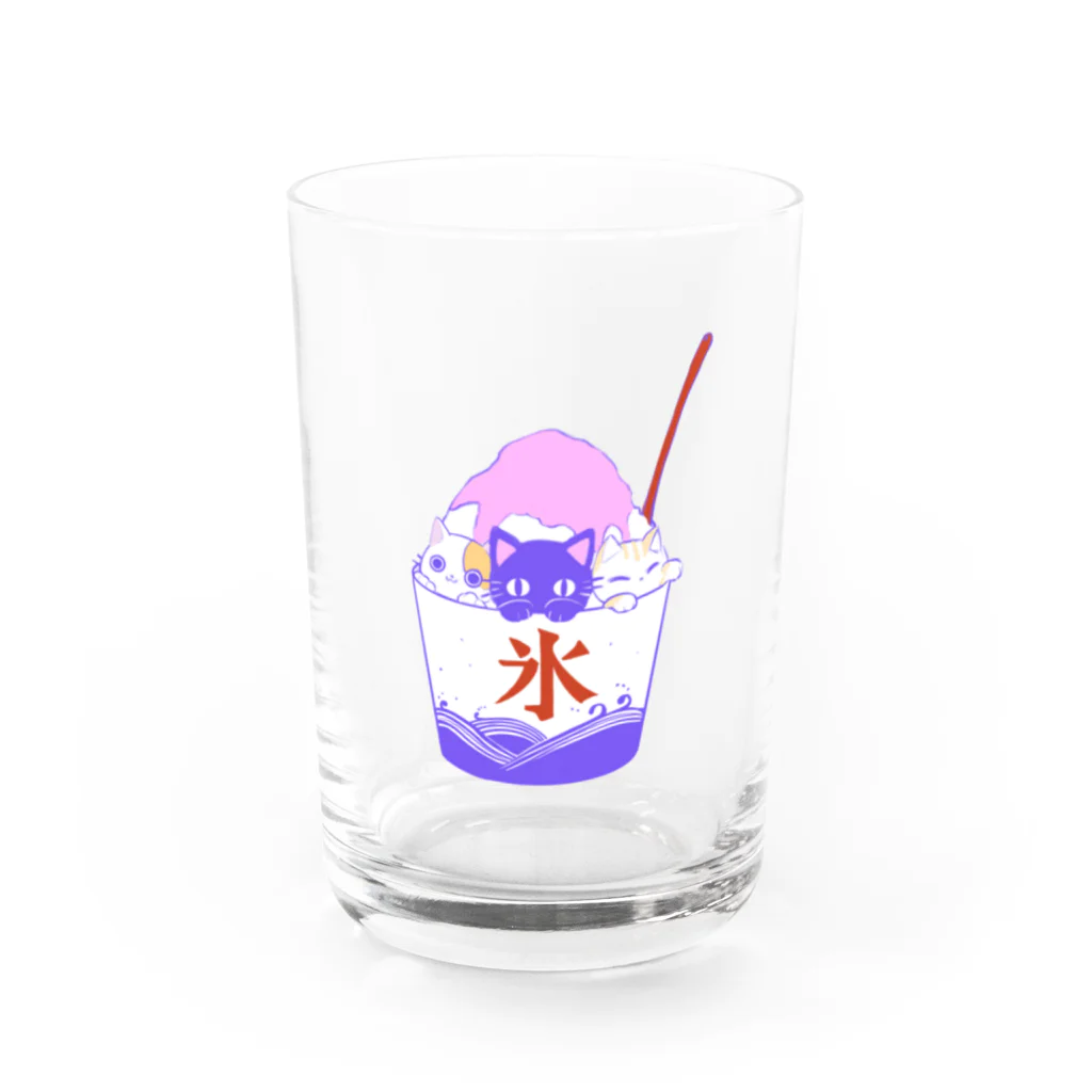 GhostShopの夏猫グラス Water Glass :front