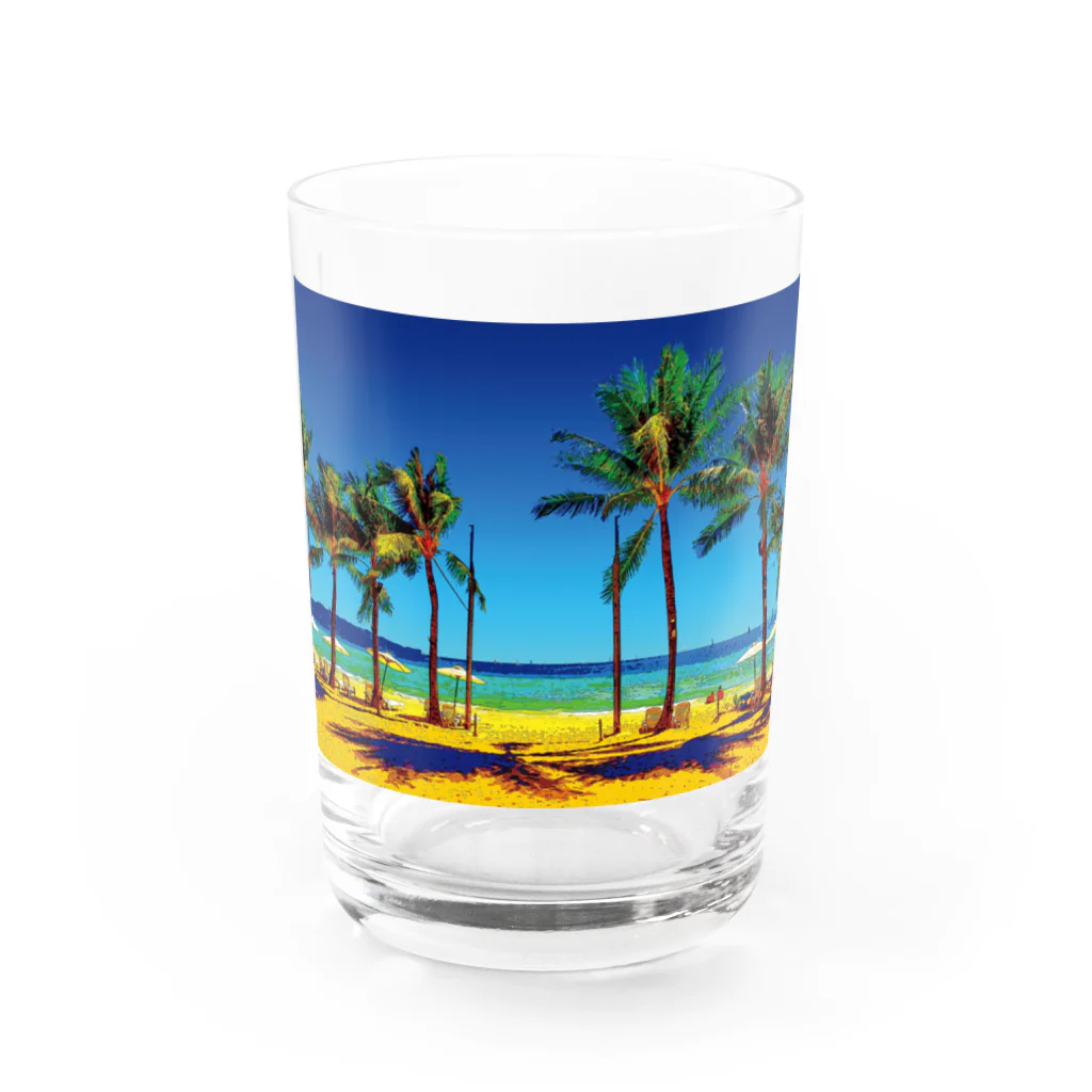 GALLERY misutawoのフィリピン ボラカイ島のビーチ グラス前面