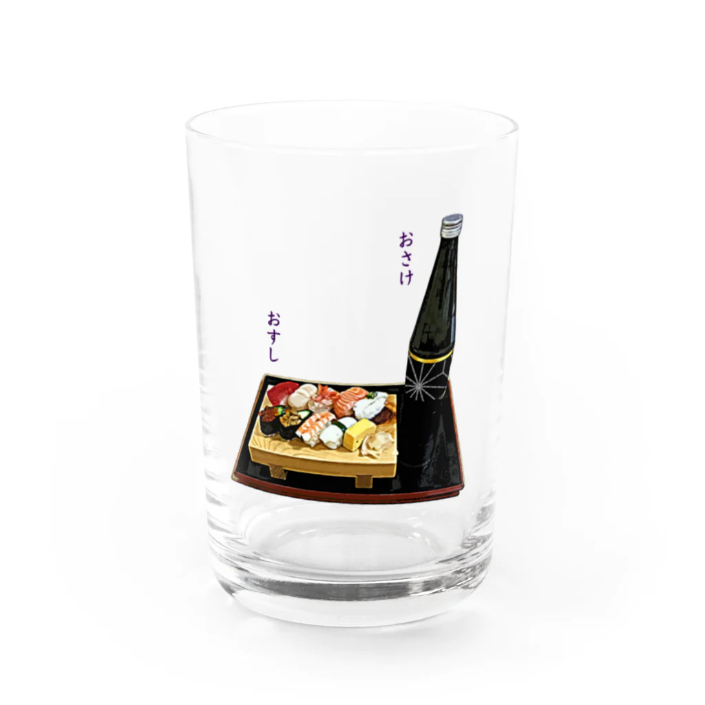 脂身通信Ｚのときめき晩酌セット（お寿司と日本酒・冷酒） Water Glass :front