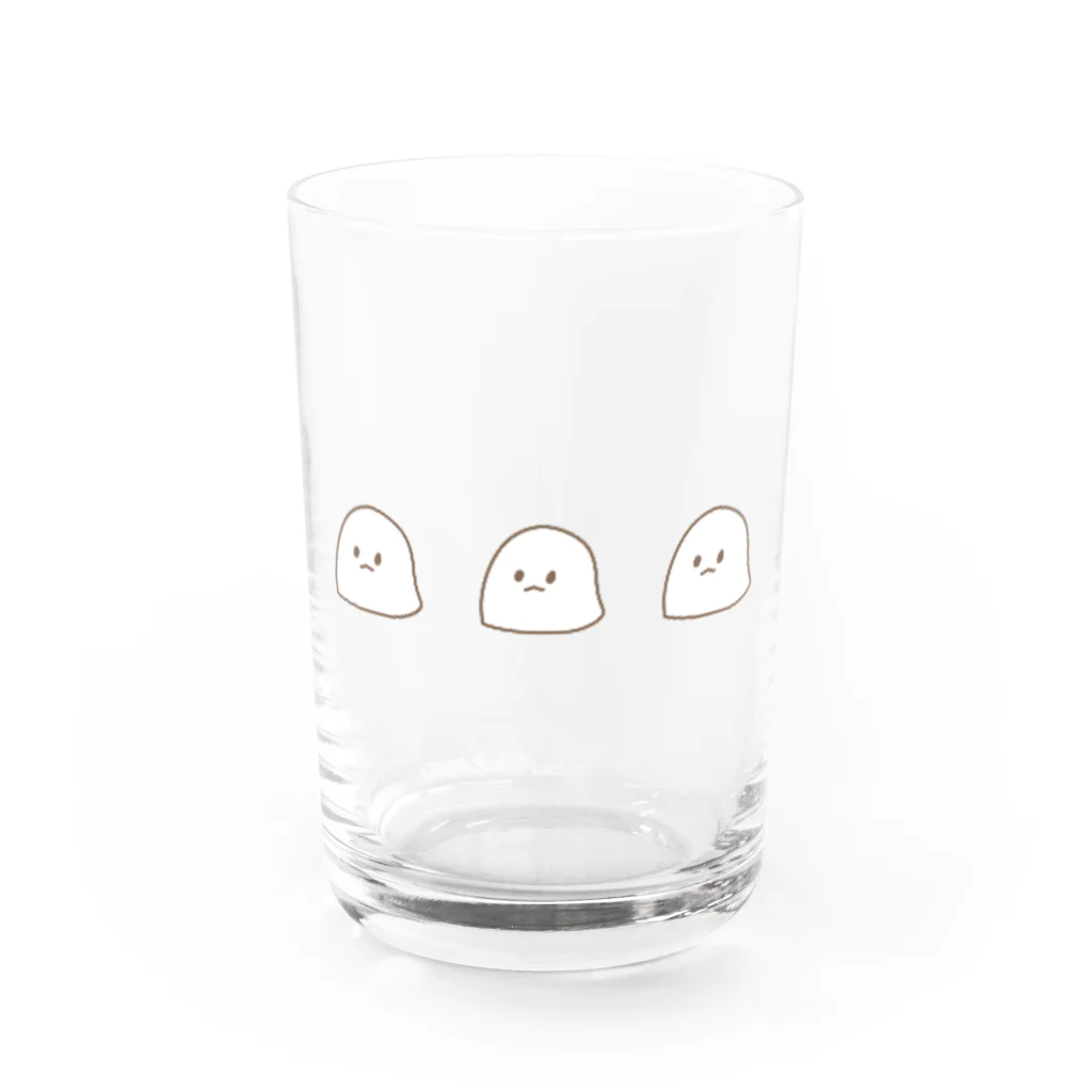 kamaboko_chanのみつごおばけ Water Glass :front