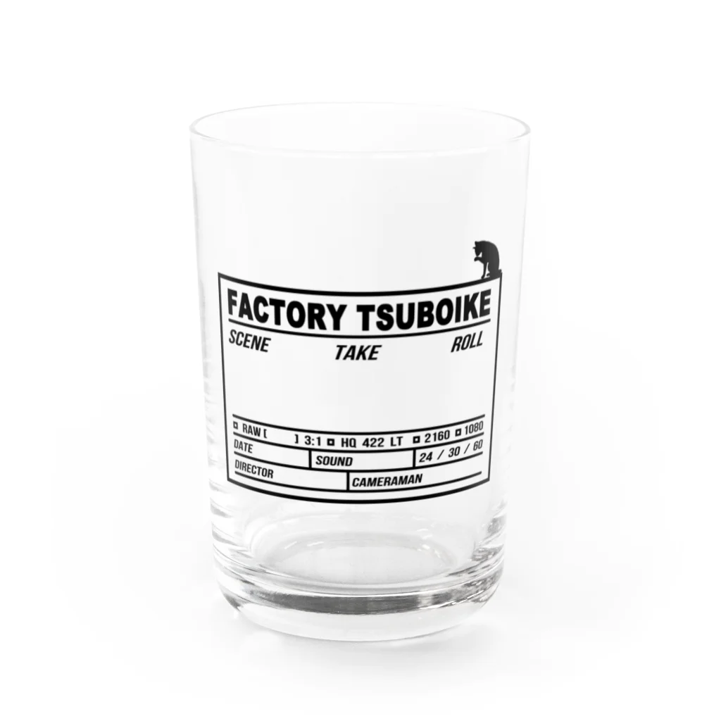 FACTORY TSUBOIKEのClapperboard Water Glass :front