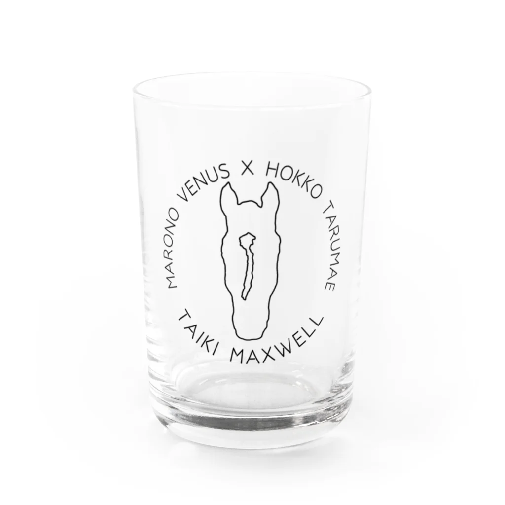 TaikiRacingClubShopのmarulogo【MAX】kuro Water Glass :front