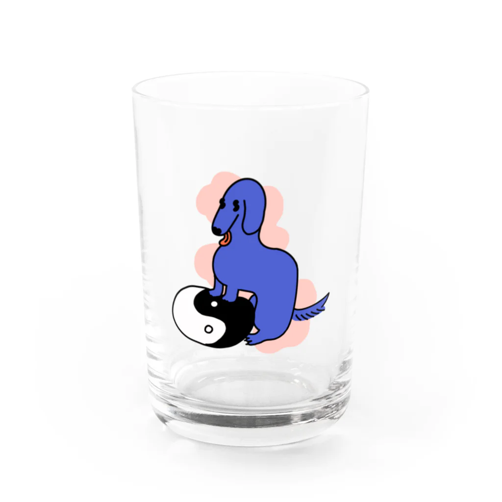 Ying Yang DOGのyinyang dog クッション Water Glass :front