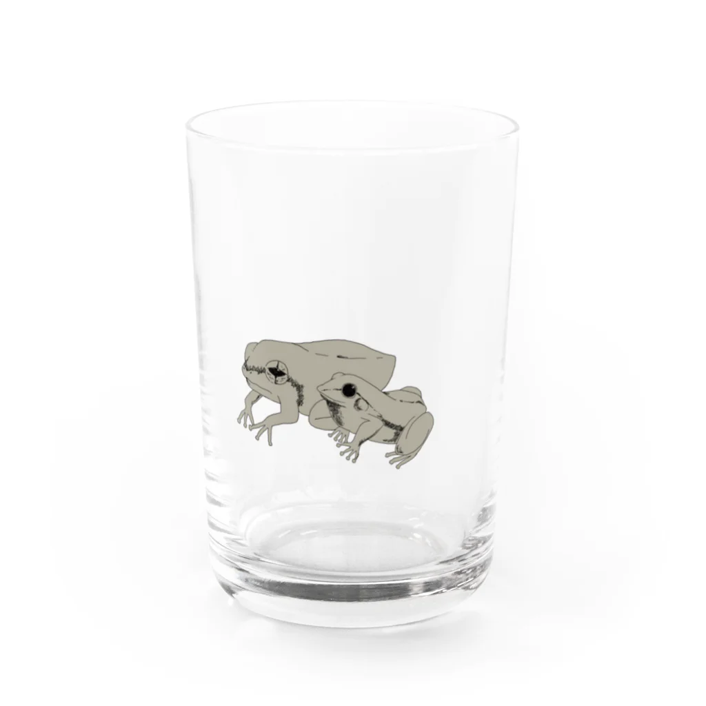 やきとりやさんのカエルたち Water Glass :front