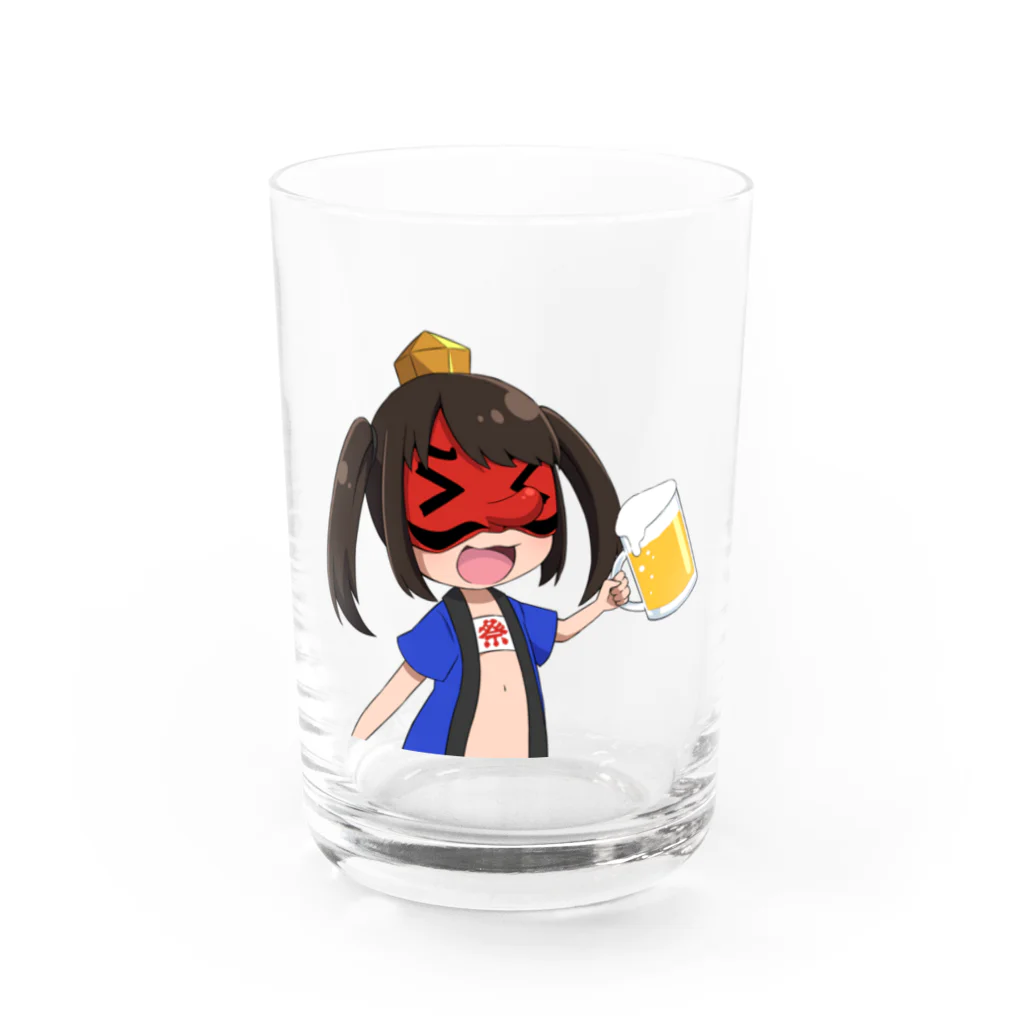 てんぐちんの酒クズ妖怪てんぐちん Water Glass :front