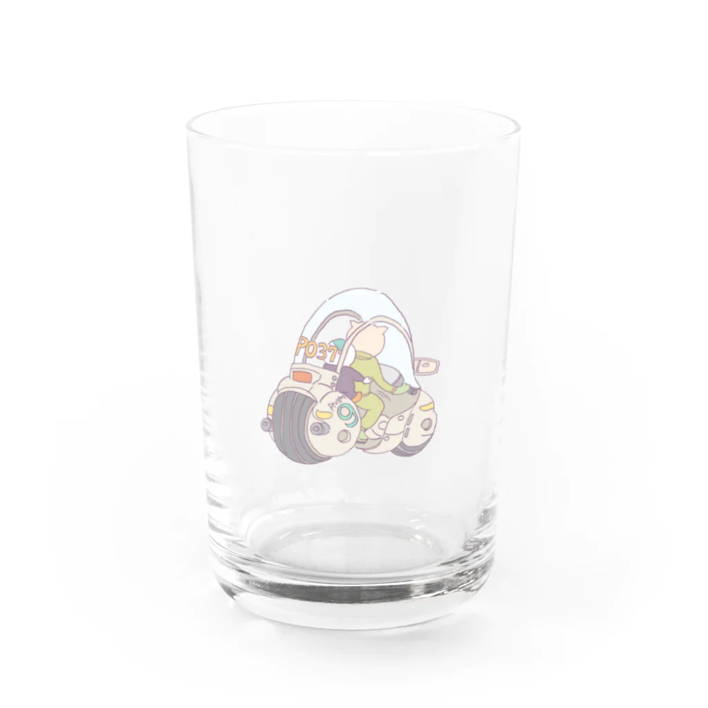 ぺんやま堂のバイク Water Glass :front