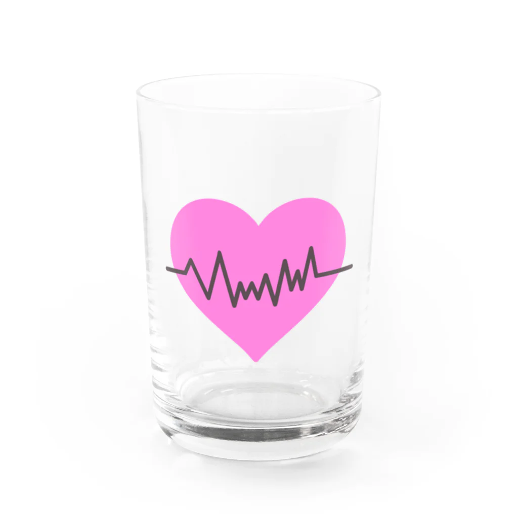 ＰａＮのHeart ECG Water Glass :front