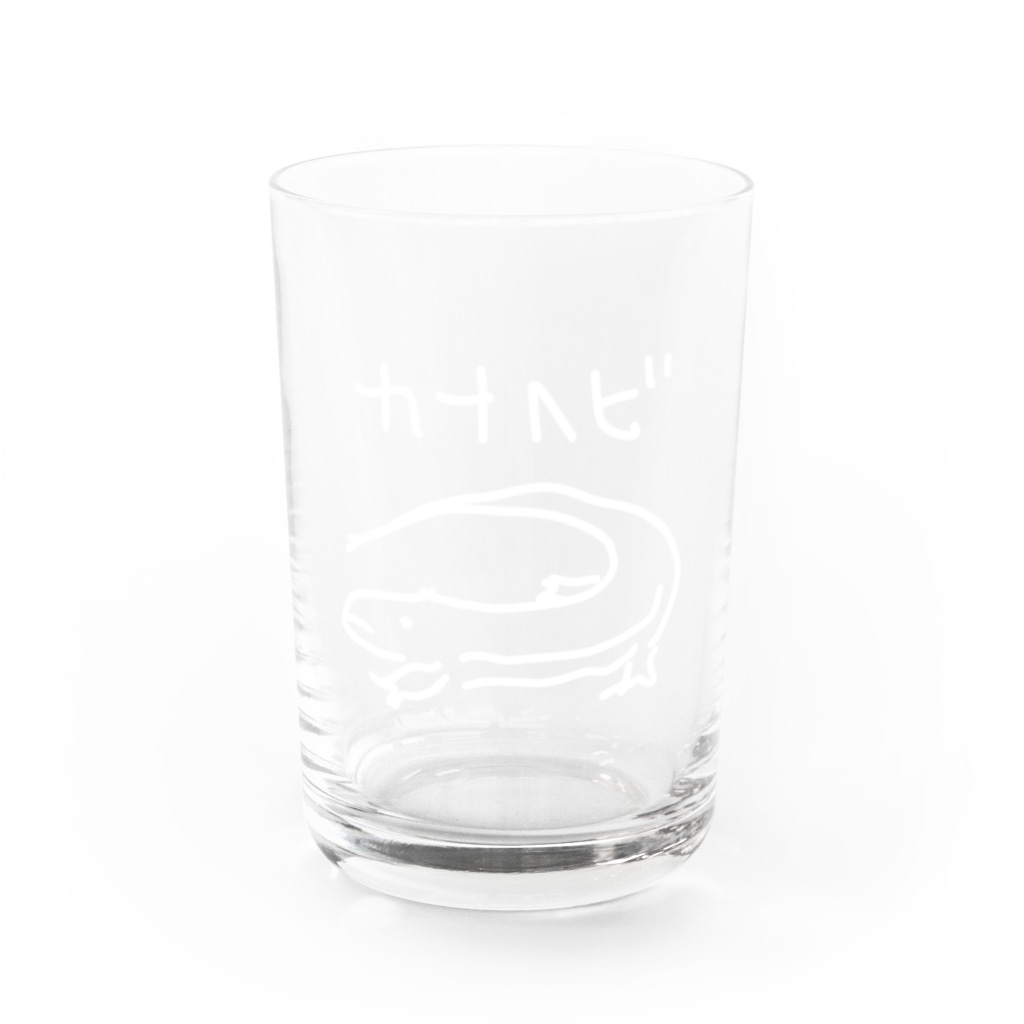 いきものや　のの（別館）の白いカナヘビ Water Glass :front