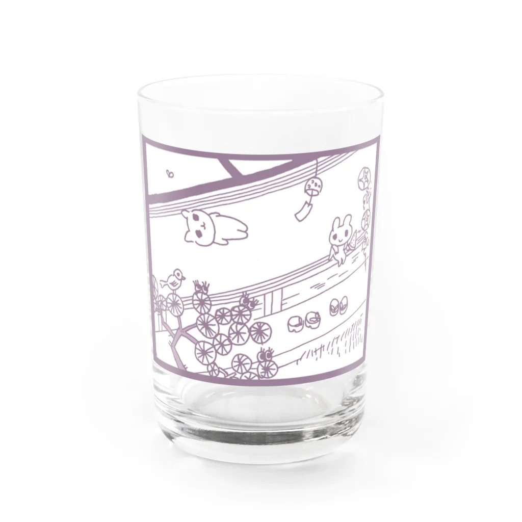 ねずみさんのブティックのengawa 紫 Water Glass :front