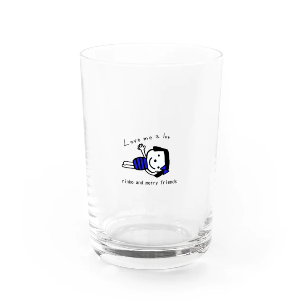 corocororinのrinko and merry friend ~ blue version Water Glass :front