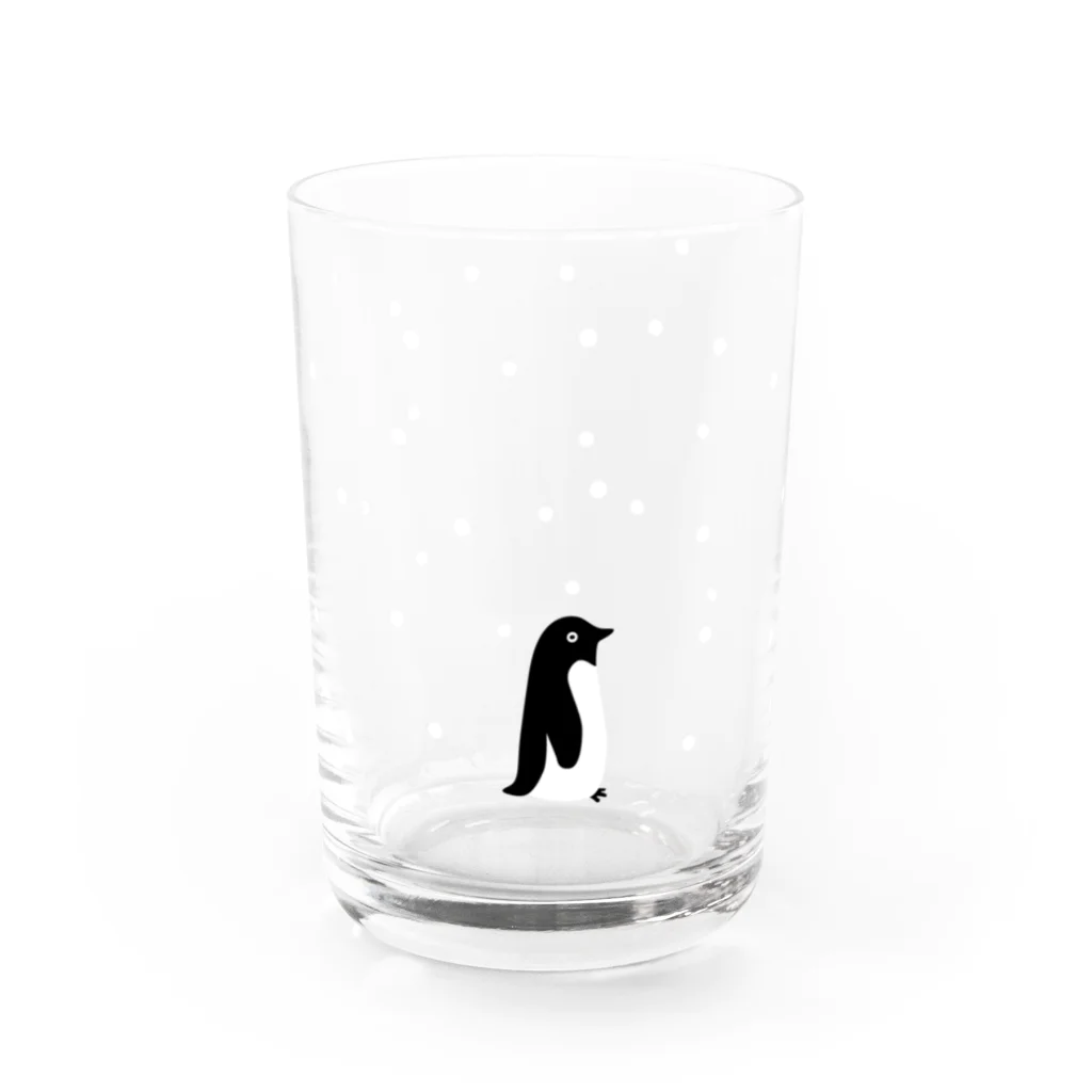 sugarのペンギンのスノーボール Water Glass :front