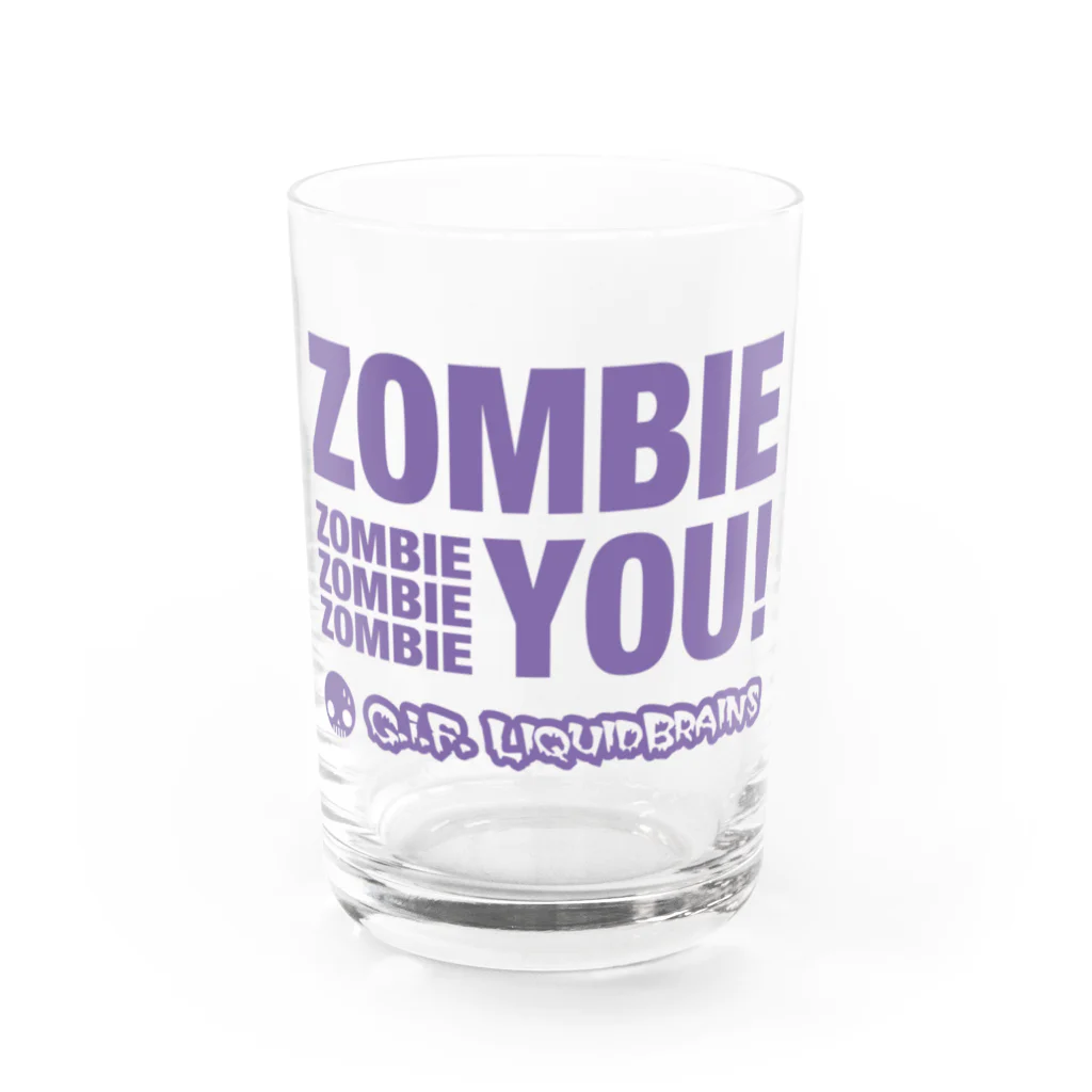 KohsukeのZombie You!（purple print） Water Glass :front