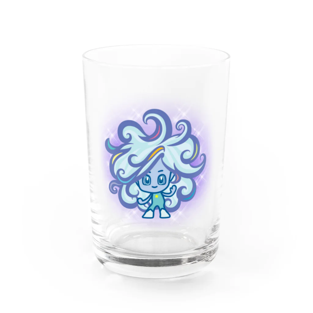 alpacca-creativeのアンドロメダ星人 Water Glass :front