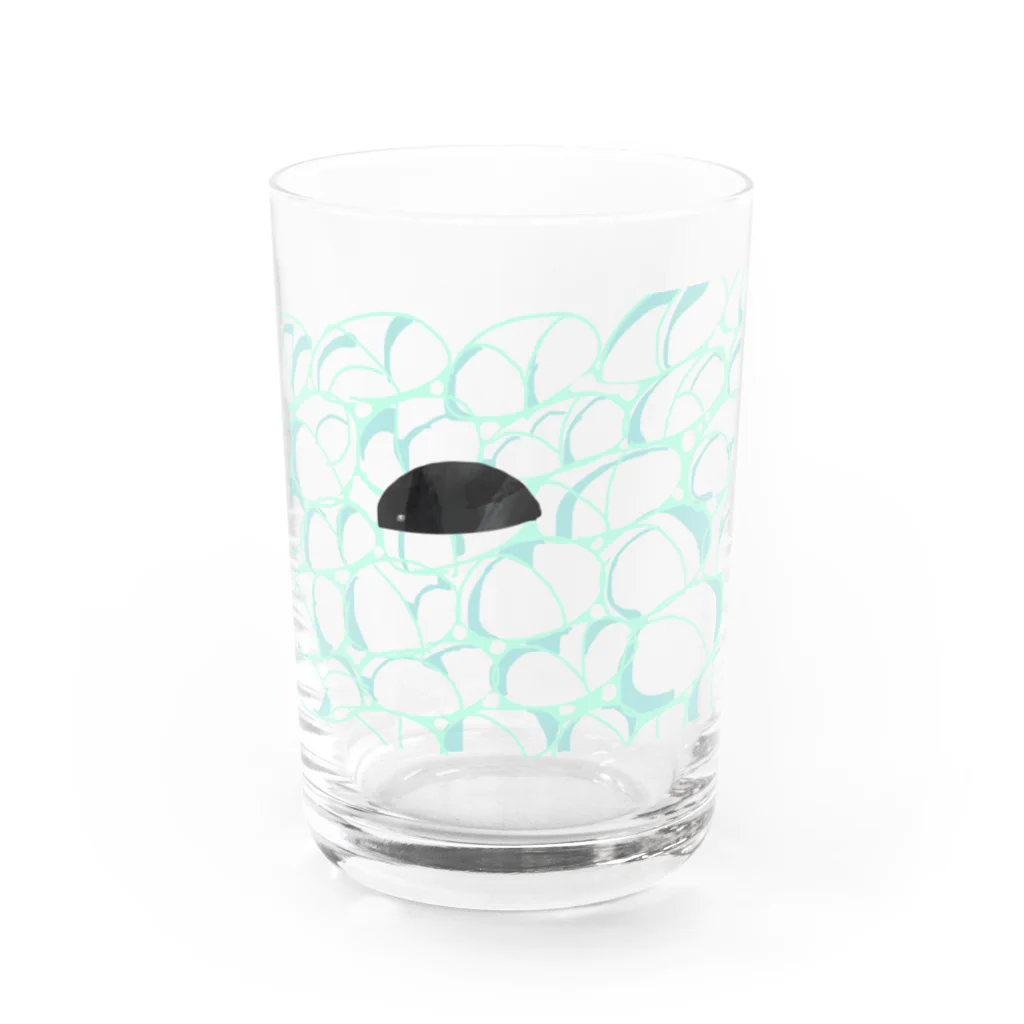 犬吠え商店のスナメリは実在します Water Glass :front