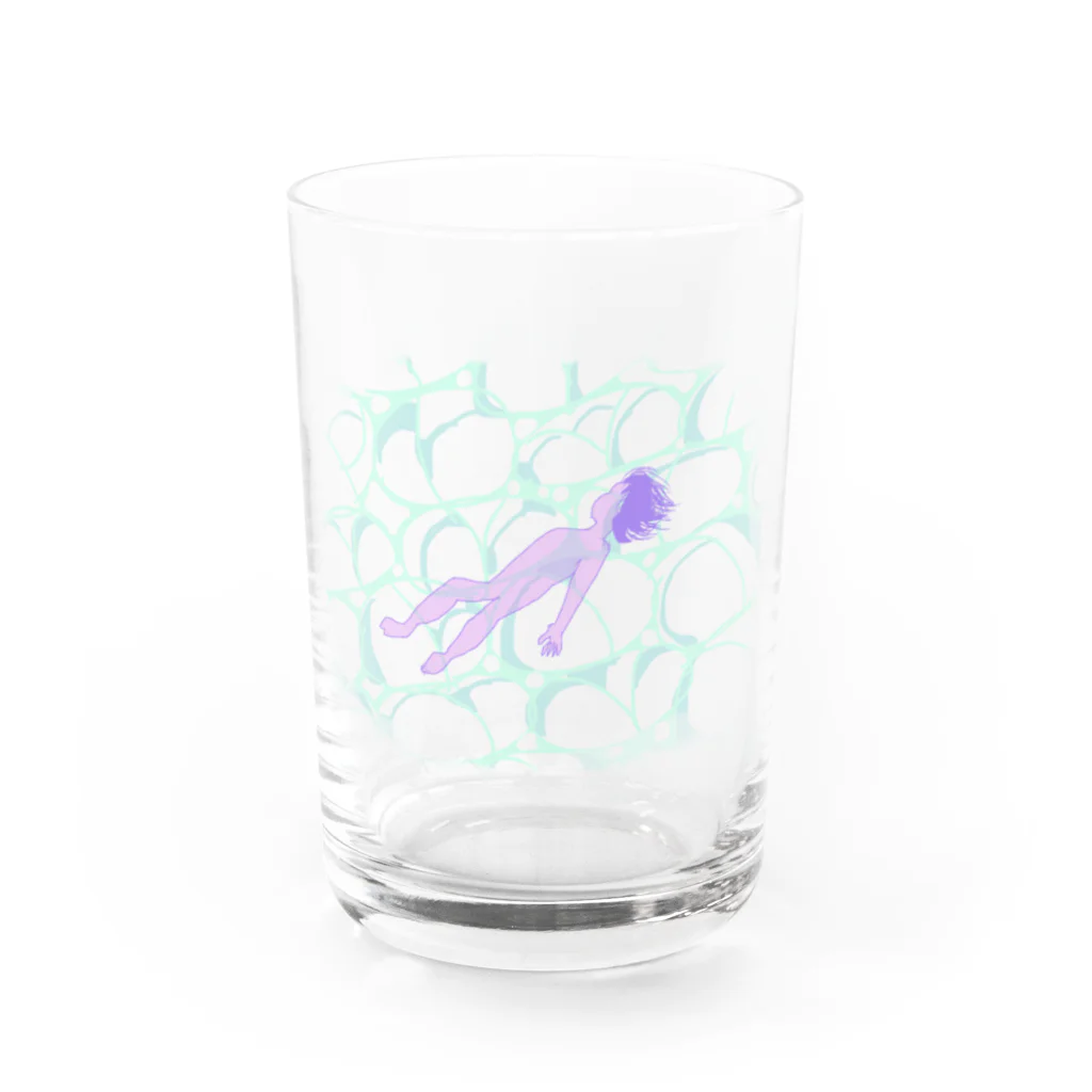 犬吠え商店の俺はこの世のお客か？ Water Glass :front