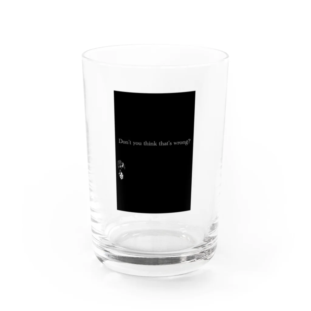 ShiraIshiのおかしいと思わんのか？ Water Glass :front