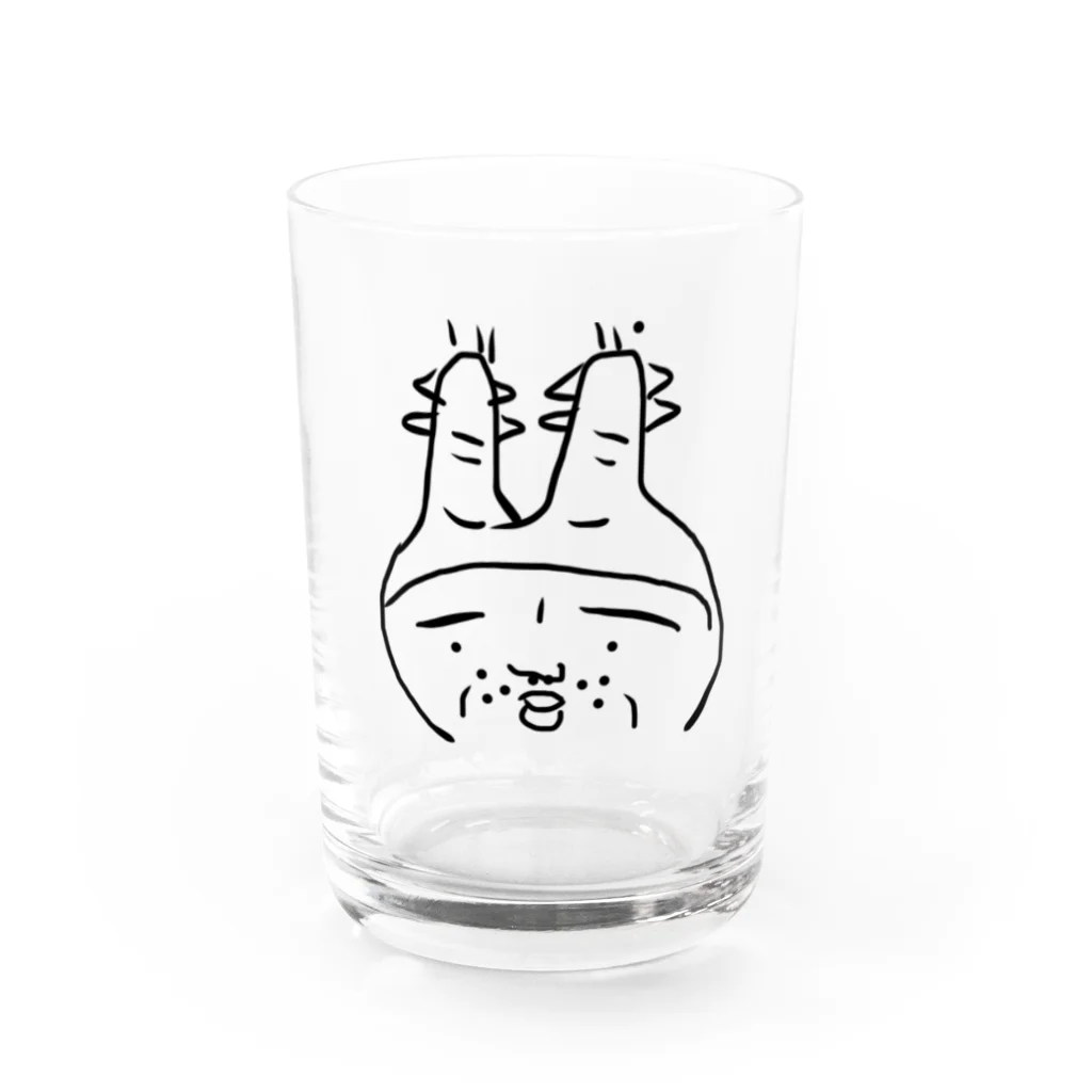 パキポキさんのグラ山キリ夫 Water Glass :front