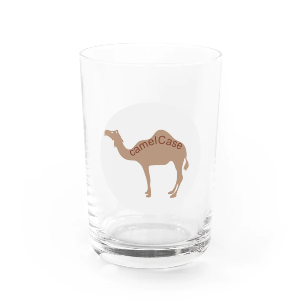 リケティラボのキャメルケースくん Water Glass :front