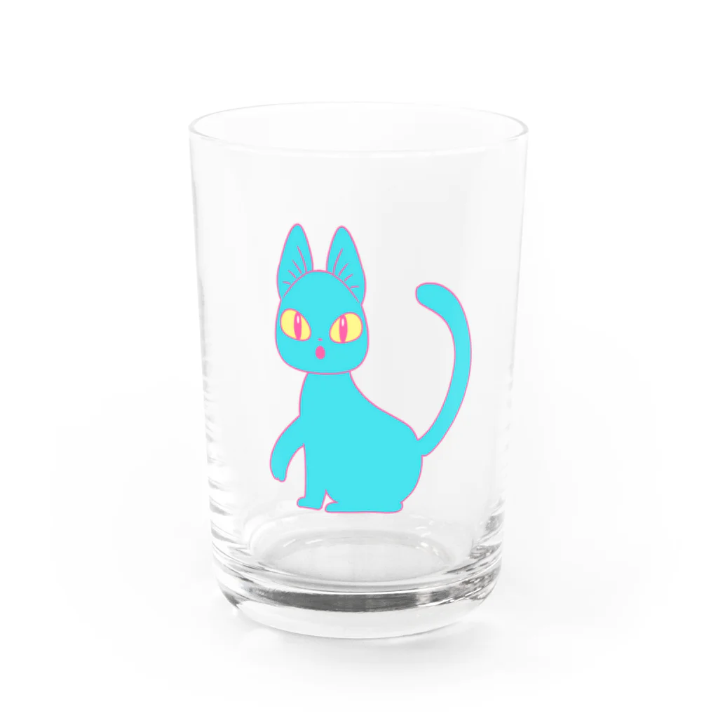 NEXT TIMEのあおねこ@pashiri Water Glass :front