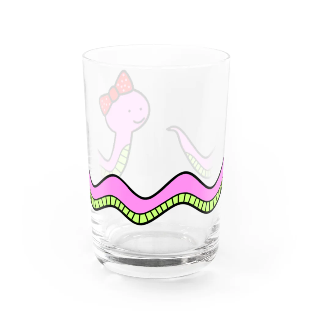 しげおのへび子ちゃん Water Glass :front