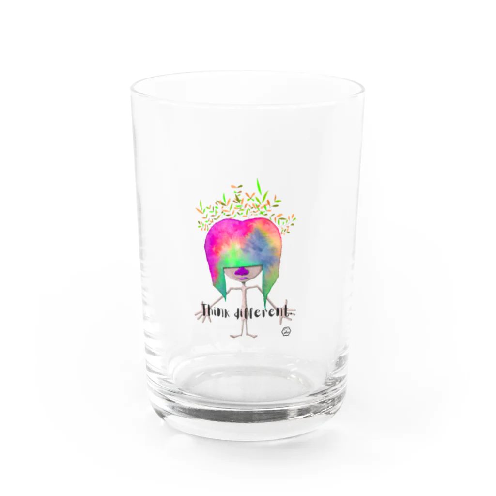 gagamamaの秋の女の子 Water Glass :front