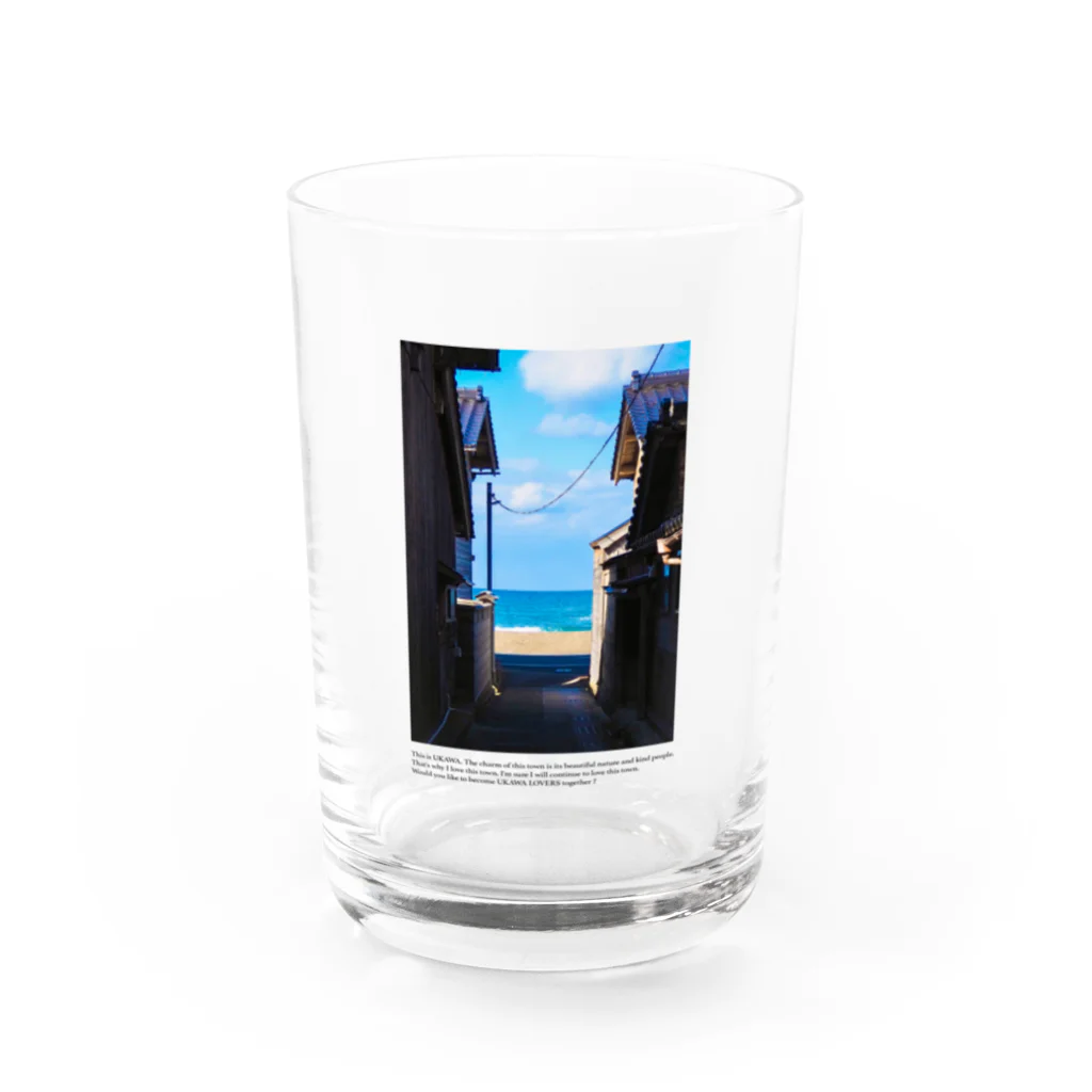 UKAWA LOVERSの海まであと何歩 Water Glass :front