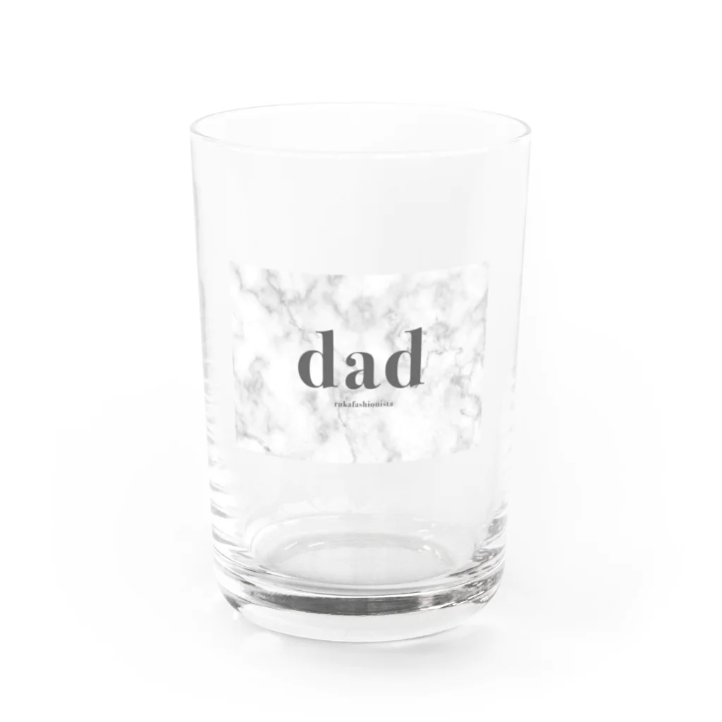 rukafashionistaのdad Water Glass :front